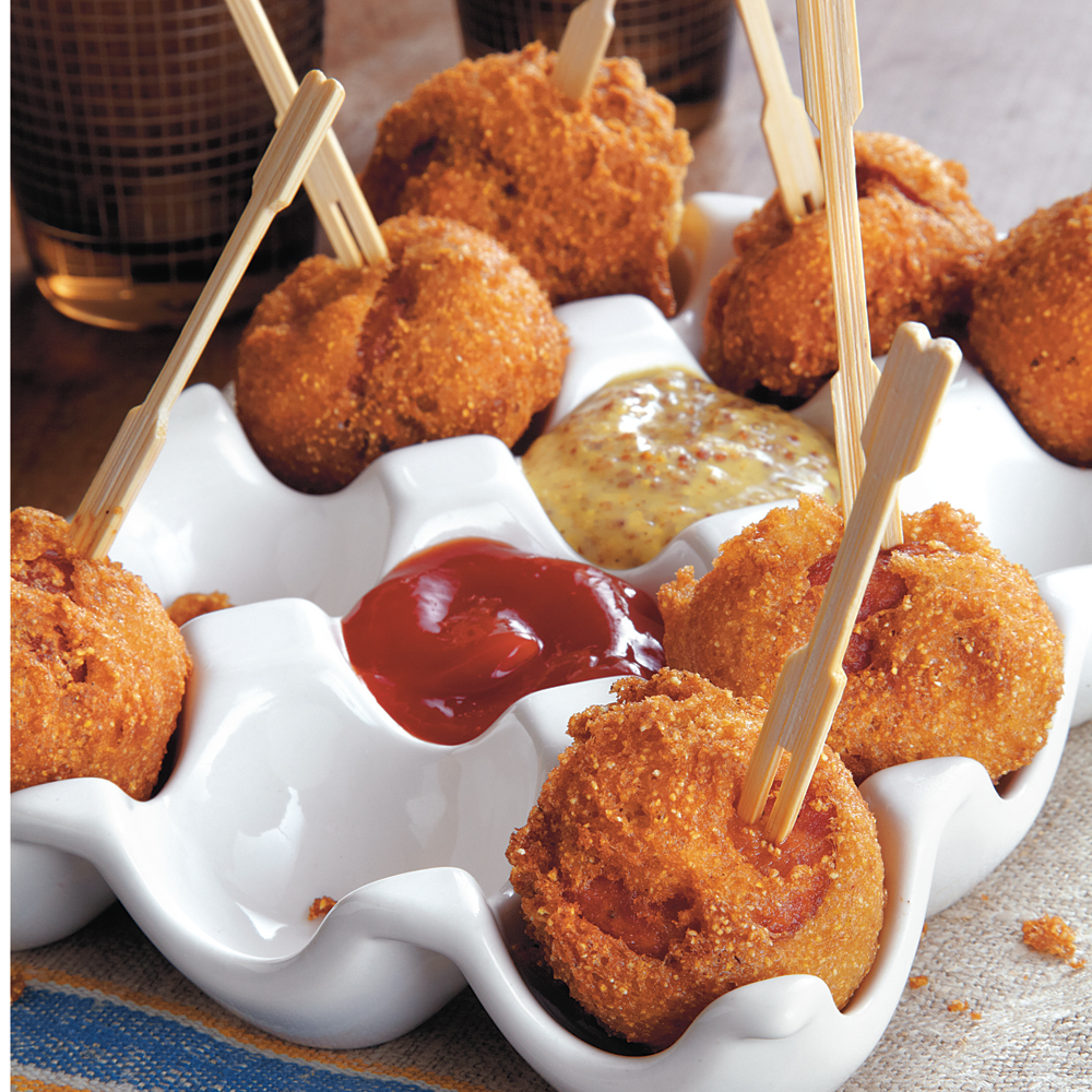 Andouille Corn Poppers 