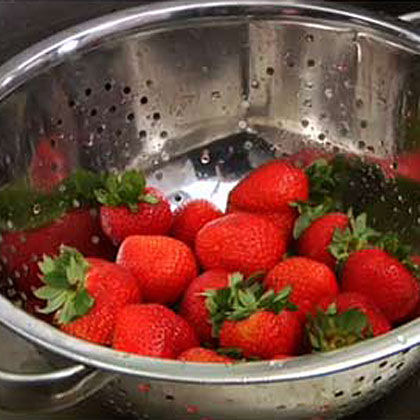 Preparing Strawberries