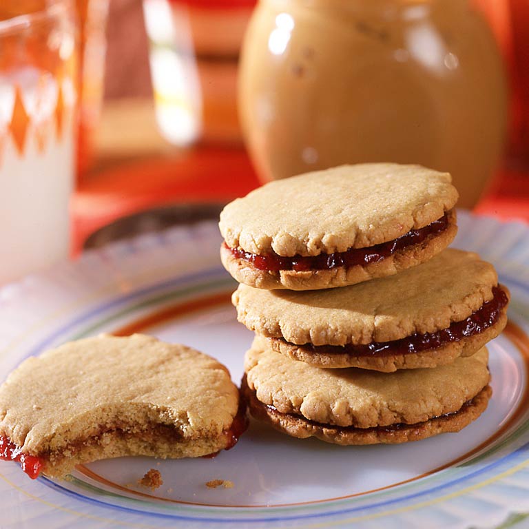Peanut Butter-and-Jelly Sandwich Cookies