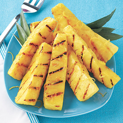 Lemon-Sugar Grilled Pineapple