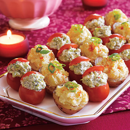 Cherry Tomatoes with Broccoli Filling