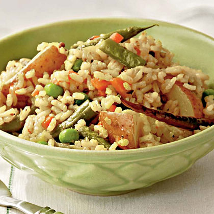 Mixed Vegetable and Rice Pilaf 