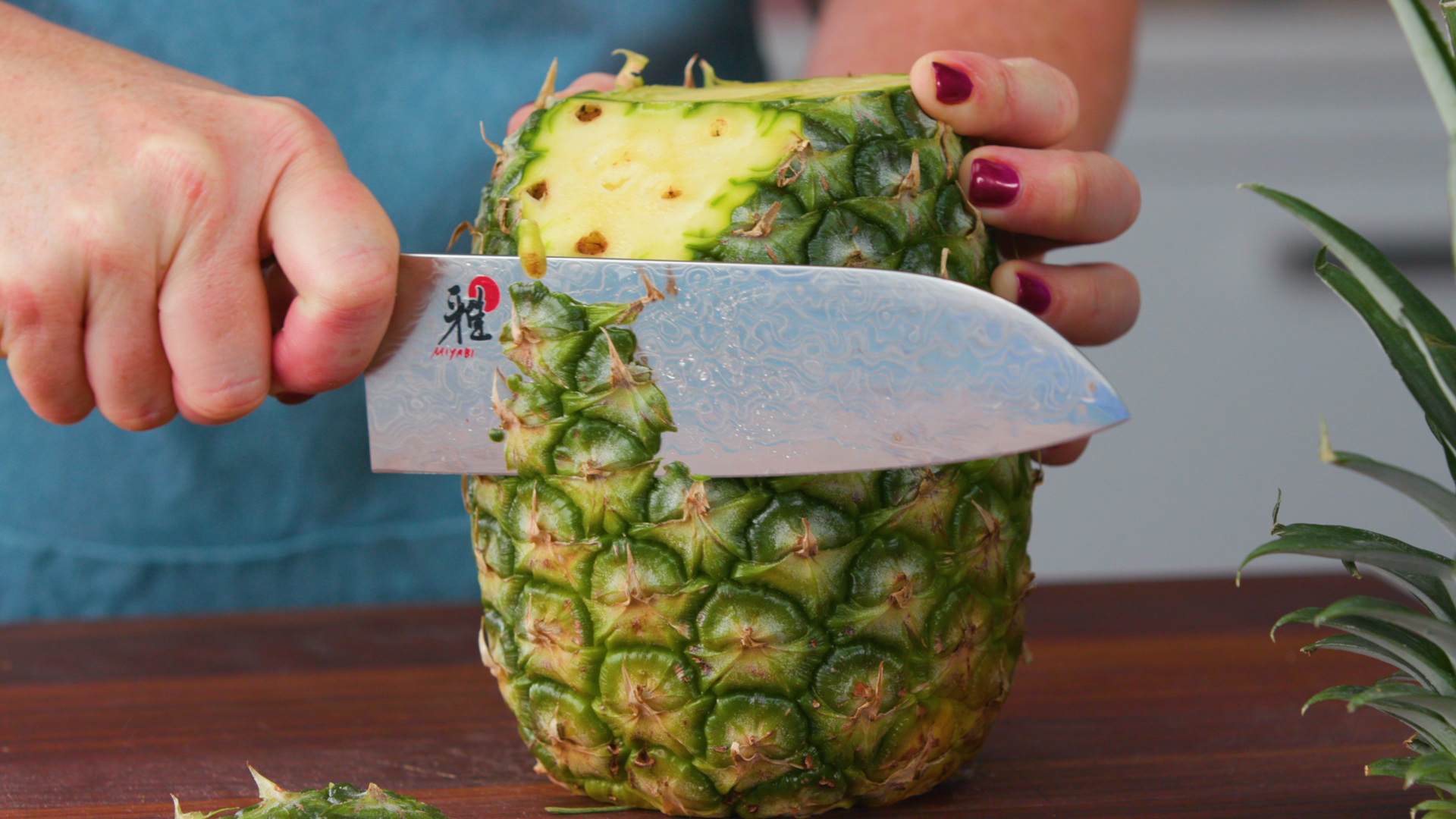 Peeling and Cutting a Pineapple