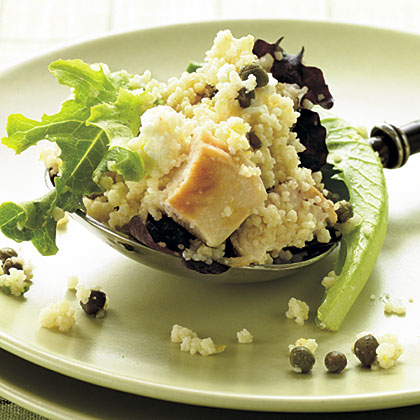 Feta-Chicken Couscous Salad with Basil 