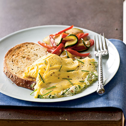 Herb and Goat Cheese Omelet 