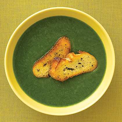 Spinach, Leek, and Potato Soup 