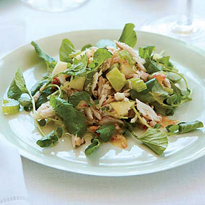 Crab, Apple and Watercress Salad with Walnut Vinaigrette