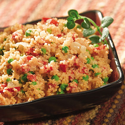 Moroccan Peanut Couscous with Peas 
