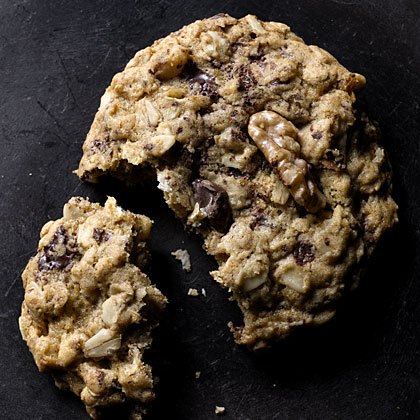 Chocolate Chunk and Walnut Oatmeal Cookies 
