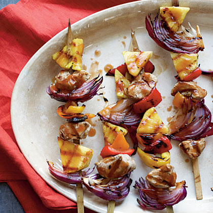 Grilled Chinese Sweet and Sour Pork Kabobs 