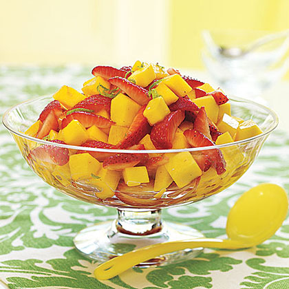Lime-Scented Mango-Strawberry Salad