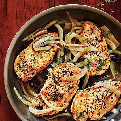 Chicken with Italian Sweet-Sour Fennel