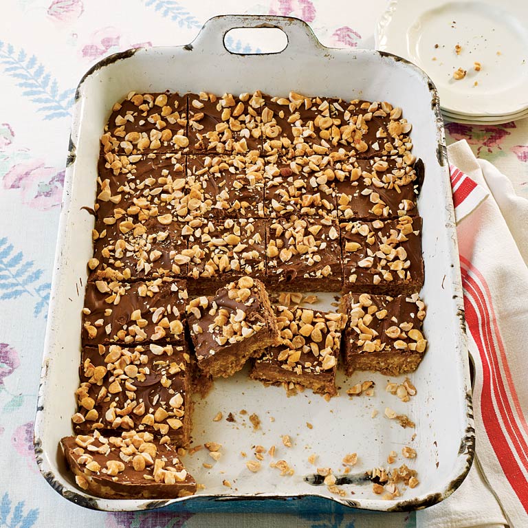 Peanut Butter-Chocolate-Oatmeal Cereal Bars