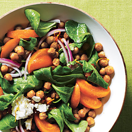 Toasted Chickpea and Apricot Salad 