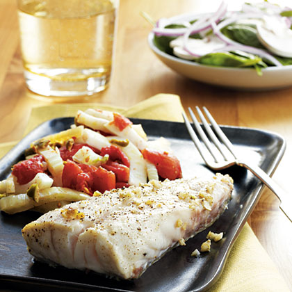 Pan-Roasted Grouper with Provencal Vegetables