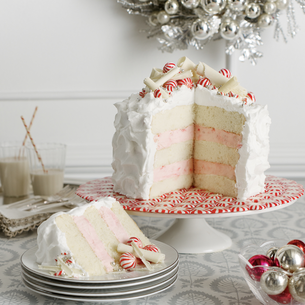Layered Peppermint Cheesecake