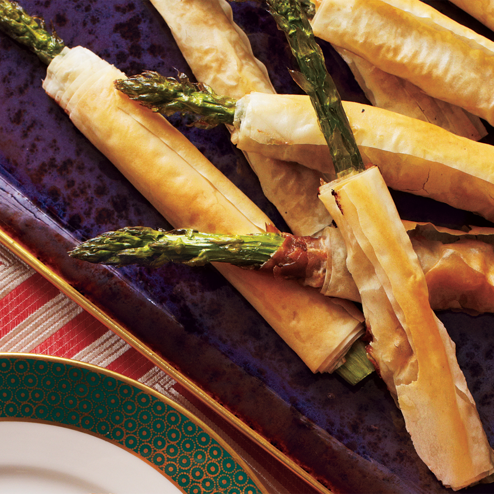 Phyllo-Wrapped Asparagus with Prosciutto