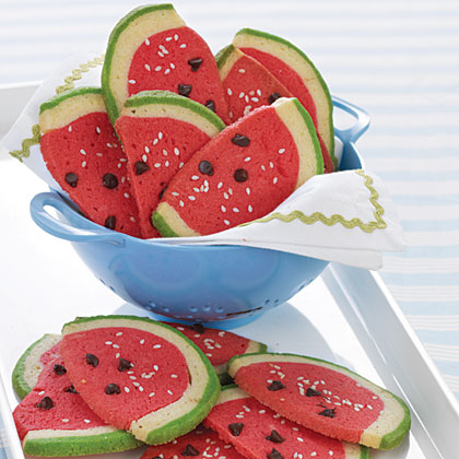 Watermelon Slice Cookies 