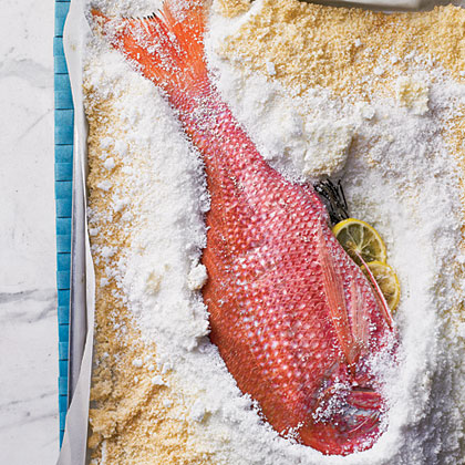 Salt-Roasted Whole Red Snapper