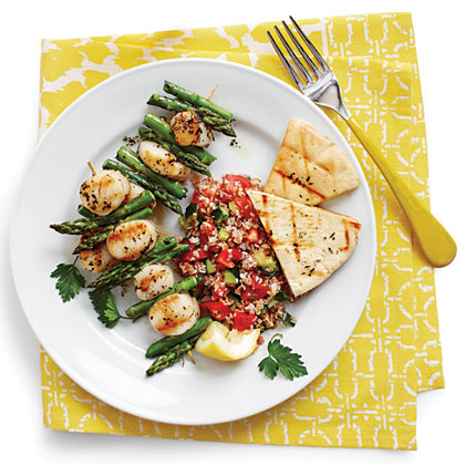 Grilled Scallop Kabobs 