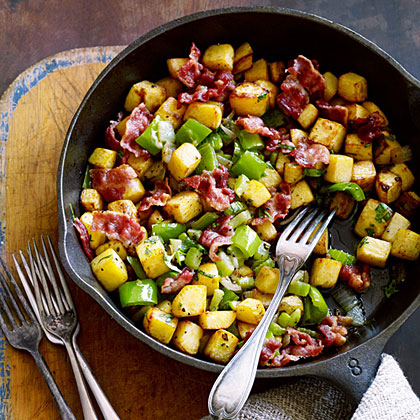 Rutabaga Hash with Onions and Crisp Bacon