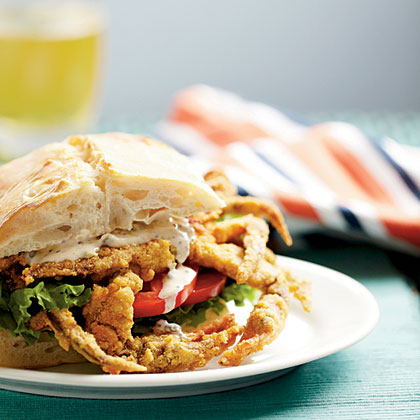 Soft-Shell Crab Sandwiches with Spicy R&egrave;moulade 
