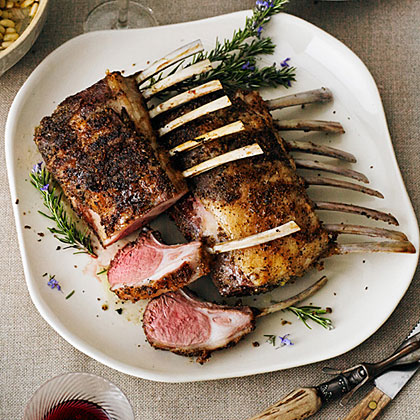 Fennel-Crusted Grilled Rack of Lamb 