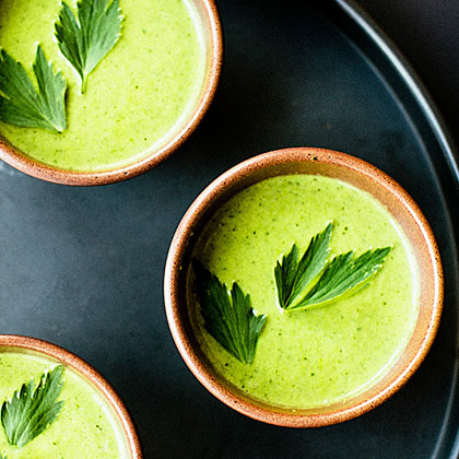 Lovage and Lettuce Soup 