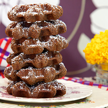 Cocoa-Pepper Waffle Cookies 