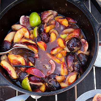 Campfire-Glazed Peaches and Figs
