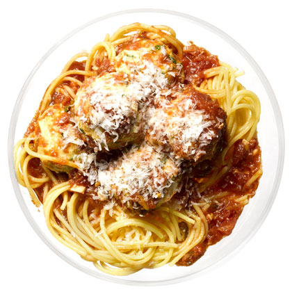 Spaghetti with Turkey Meatballs 