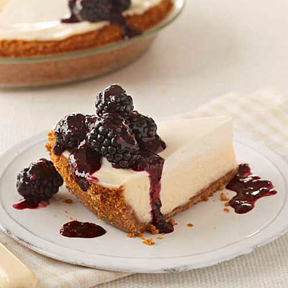 Cheesecake with Sour Cream Topping 