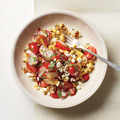 Mexican Broiled Corn Salad 