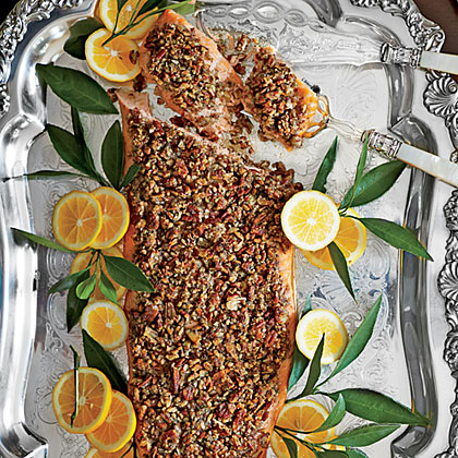 Pecan-and-Dill-Crusted Salmon 