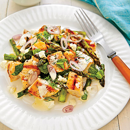 Grilled Chicken-Asparagus Salad 