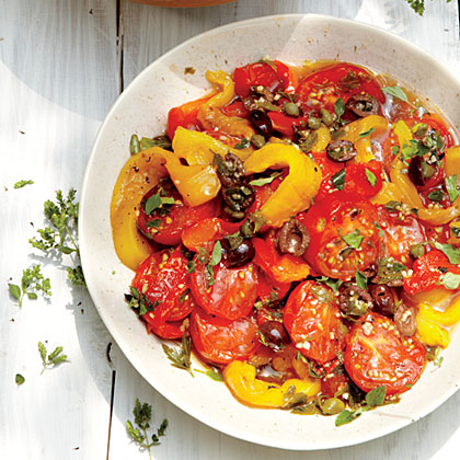 Roasted Peppers and Tomatoes with Herbs and Capers 