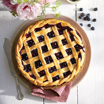 Honey-Balsamic-Blueberry Pie