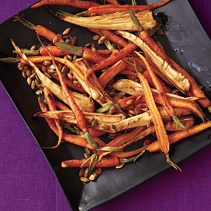 Roasted Spiced Parsnips and Carrots 