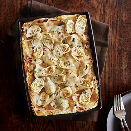 Artichoke and Melted Fennel Lasagna