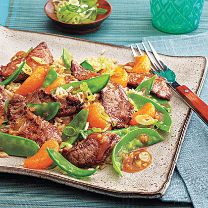 Stir-Fried Beef with Clementines 
