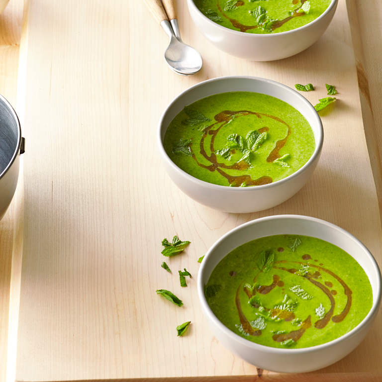 Creamy Spinach Chickpea Soup