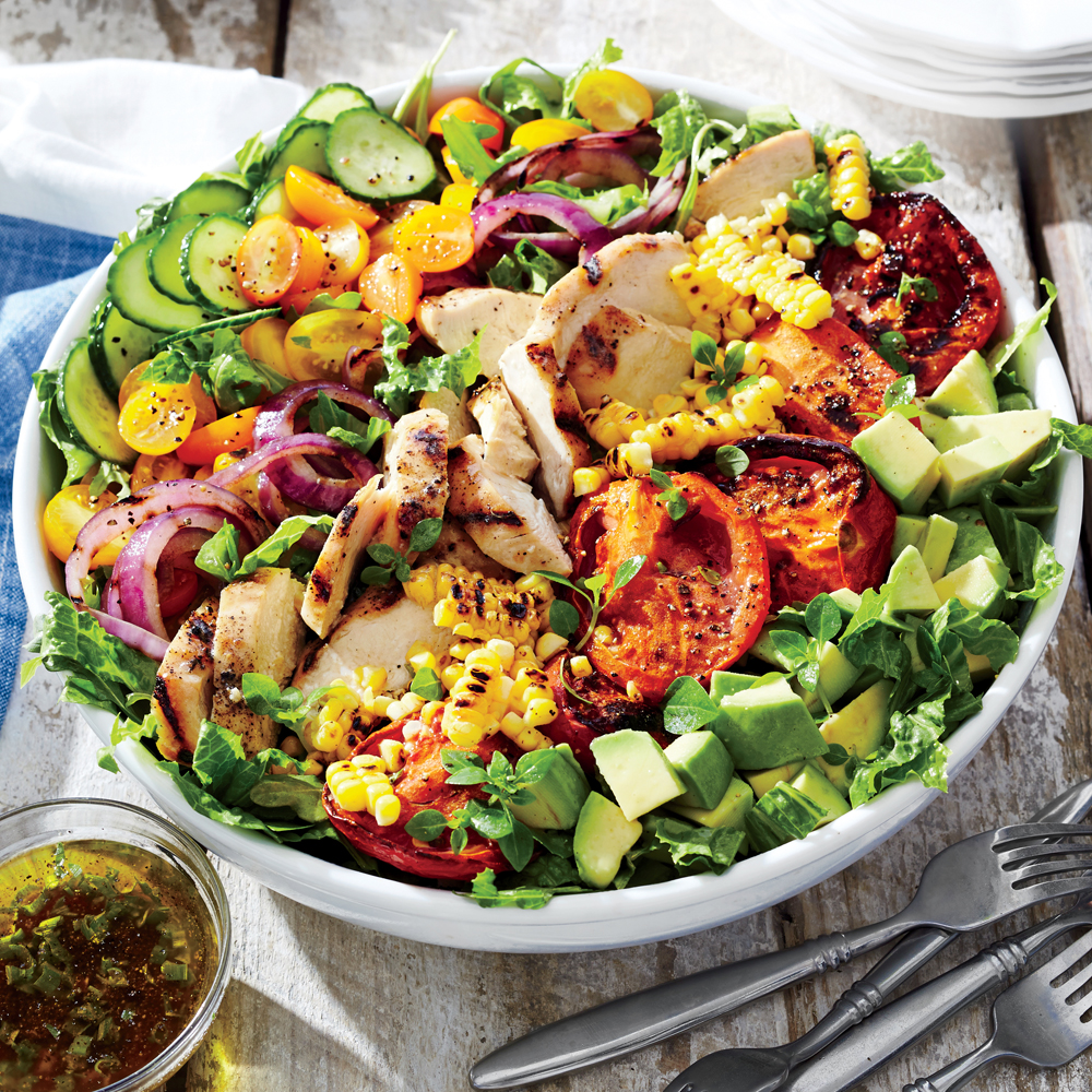 Grilled Chicken and Vegetable Summer Salad