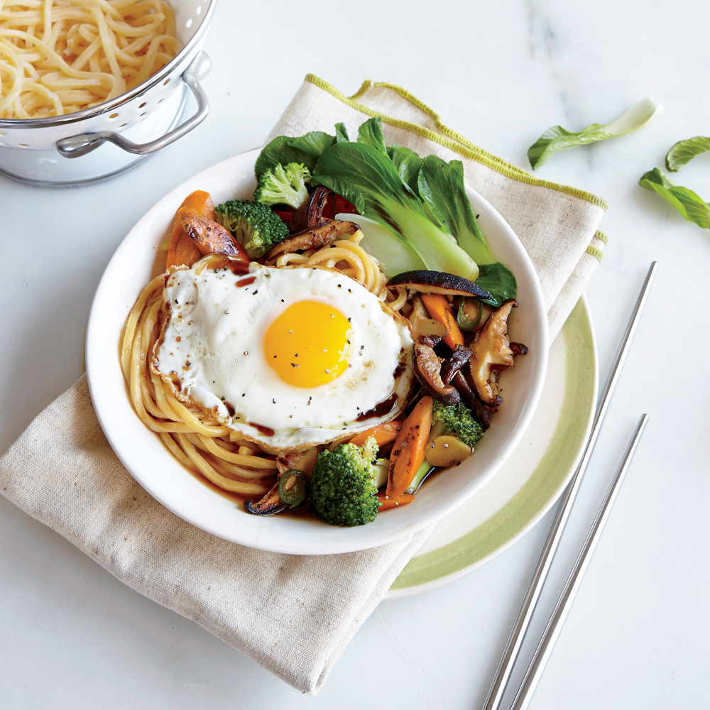 Egg Noodle Stir-Fry with Broccoli 