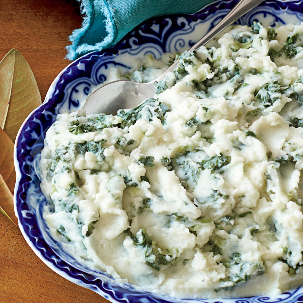 Mashed Potatoes with Greens 