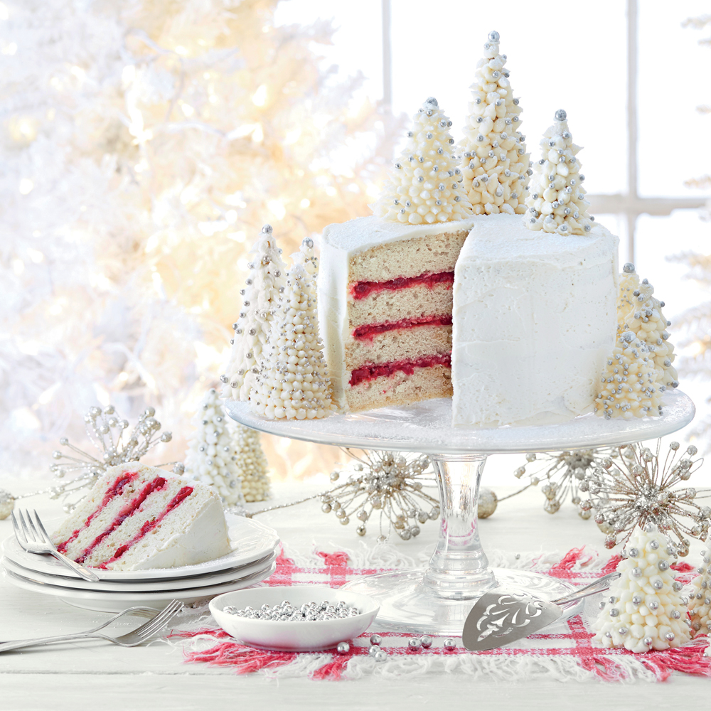 Spice Cake with Cranberry Filling