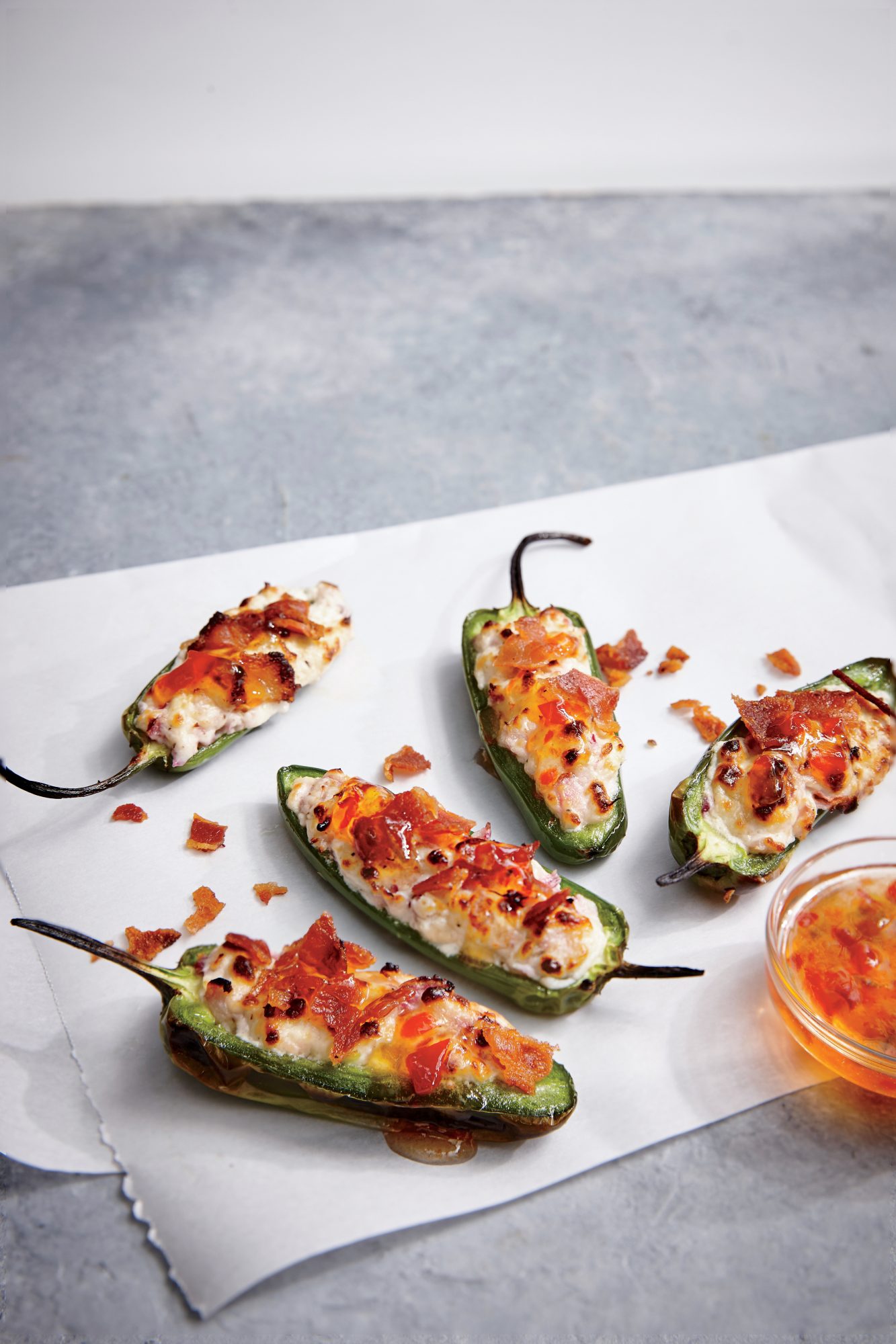 Bacon Goat Cheese Jalapeno Poppers