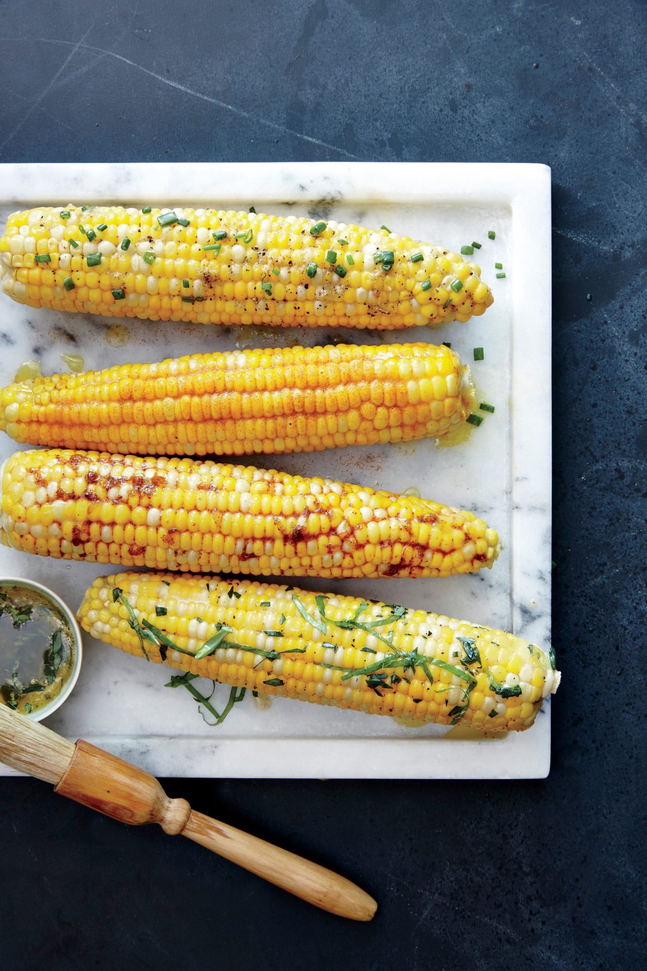 Corn on the Cob with Lemon-Chive Butter 