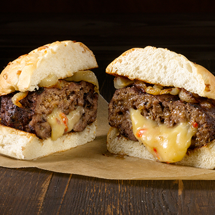 Sizzling Juicy Lucy Burgers