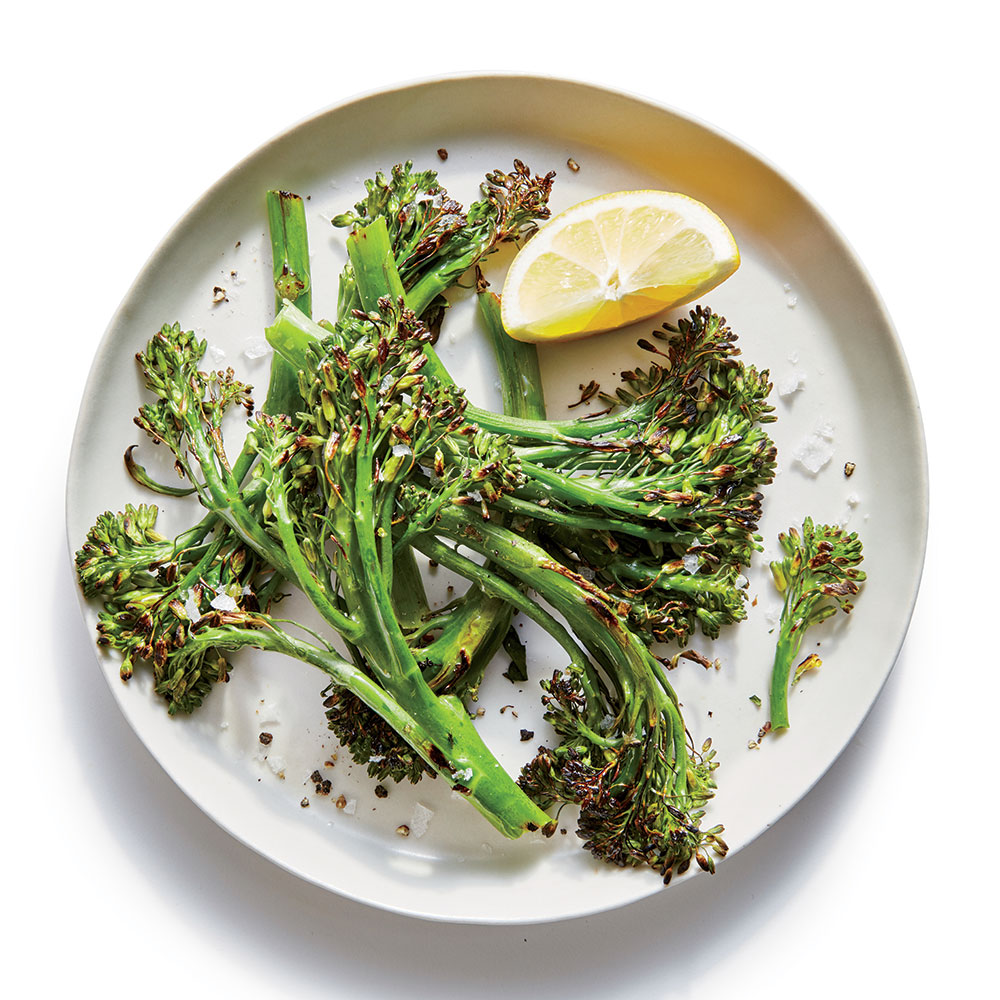 Simple Blistered Broccolini
