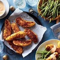 1 of 30 Chicken Fingers and Green Beans with Tahini Sauce